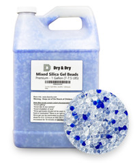 1 Gallon (7 LBS) “Dry & Dry” High Quality Mixed Silica Gel Desiccant Beads