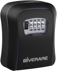 Key Lock Box Combination 4 Digits, Aluminum Alloy Lockbox, Metal Waterproof