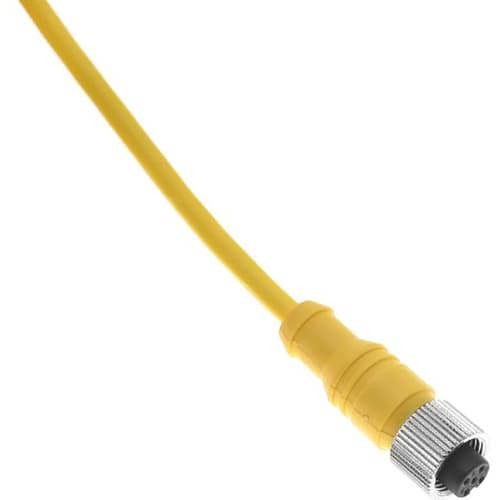 1Pc MENCOM MDC-4FPX-1M Cable, MDC, 4 Pole, Female, 1M, 18awg, 4A, yellow
