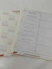 2 x 4 1/8 Inches shipping label 42 sheets, 420 labels ( Open Box)