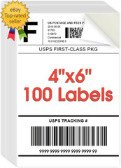 4X6 Inch Shipping Address Labels For Inkjet or Laser Printer USPS mail