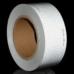 SOLAS Grade Marine Reflective Tape Silvery White Waterproof Glass Bead