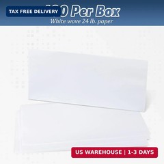 100PCS #10 Business Envelopes Self Seal White Letter Size No Window Security