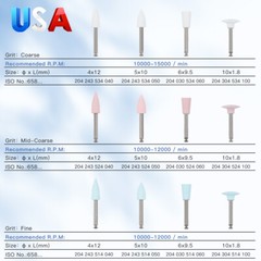 Disco de pulido de fresas de diamante dental FG / RA / HP para pieza de mano