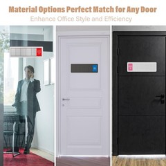 Office Door Sign-6 Options Door Signs for Office In A Meeting Sign/Out Of Off…