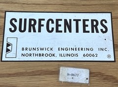 Vintage Brunswick Engineering Surfcenters Model SC 12-2C Bench Centers Machinist