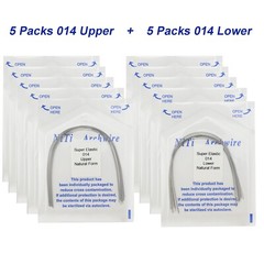 100PCS Dental Orthodontic Niti Arch Wire Natural Round Rectangular 19×25 16×22