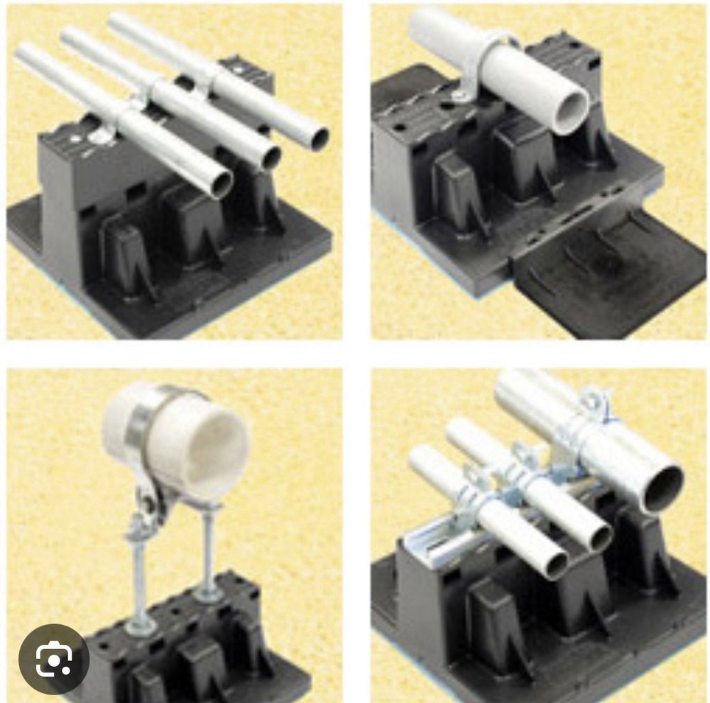 (8)PACK ROOF TOP BLOX RTB-01 COMMERCIAL FLAT ROOF PIPE/HVAC SUPPORT BLOCKS 9 x 9
