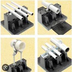 (8)PACK ROOF TOP BLOX RTB-01 COMMERCIAL FLAT ROOF PIPE/HVAC SUPPORT BLOCKS 9 x 9