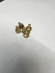 Knurled Thumb Screw Brass 8-32 Thread 3/8 length – 5 Pieces – 7128B