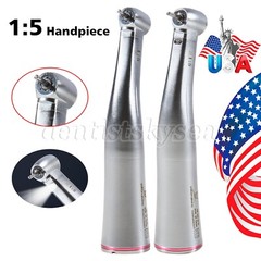 Dental Fiber Optic/NO-LED Standard Head 1:5 Increasing Handpiece Contra Angle