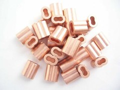 Copper Sleeves for 3/64″ Diameter Cable: 100, 250, 500 & 1000 pcs