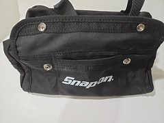 Snap On tools MINI bag tote carry tools 5 Inner & 4 Outer Pockets 11 Inches NEW!