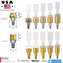 Zimmer TSV 3.5/4.5mm Mis Adin Locator Abutment Male Cap Inserts Tool For 1-5.0mm