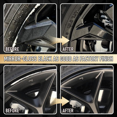 Wheel Scratch Repair Kit, Gloss Black Rim Touch up Paint, Repair Curb Rash, S…