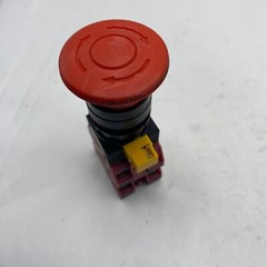 IDEC HW-CB02 PUSH BUTTON RED TWIST LOCK W/ HW-G01 CONTACT BLOCKS
