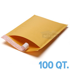 100 #1 7.25×12 Kraft Bubble Mailers Padded Envelopes Bags from TheBoxery