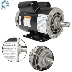 5 HP Compressor Duty Electric Motor 1 Phase 3450 RPM 56Hz Frame 7/8″ Shaft 230V