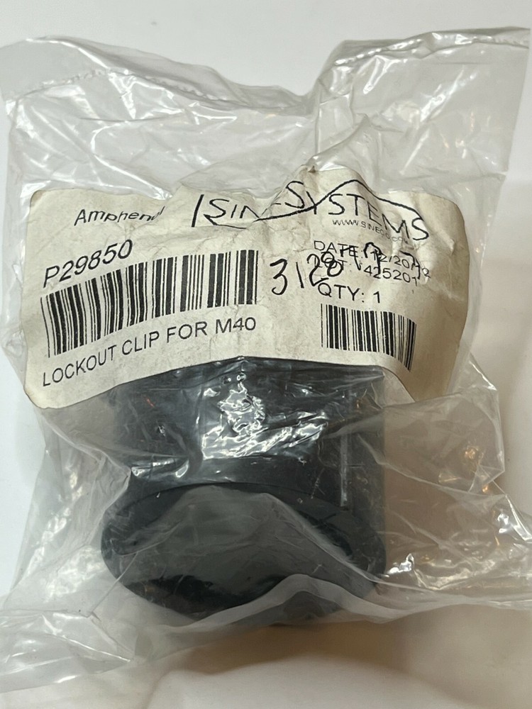Amphenol Sine Systems P29850 Lockout Clip For M40 Includes Cable And Strap