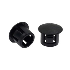 60PCS 8Mm (5/16″) Black Hole Plugs Plastic Flush Type Snap-In Locking Tube, Furn
