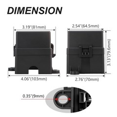 12V 6 Way Fuse Relay Box, 2 Relays and 6 ATC/ATO Blade Fuses, 4-Pin 80A Relay Bl
