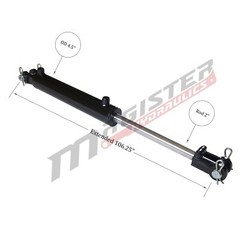 Hydraulic Cylinder Welded Double Acting 4″ Bore 48″ Stroke Clevis End 4×48 new