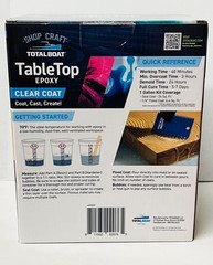 TotalBoat Table Top Epoxy Resin Kit – 1 Gallon Crystal 1-Gallon Kit, Clear U39A