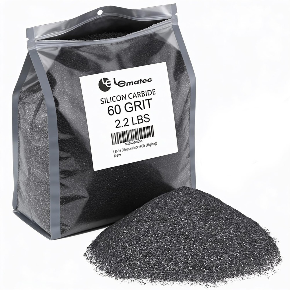 LE LEMATEC Silicon Carbide Media 60 Grit Abrasive Sandblasting Sand