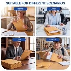 20 Pack Brown Kraft Clasp 9×12 & 10×13 Inches Combo Pack,
