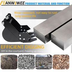 11.8in Digging Bucket Attachments for Mini Excavator, 300mm Trench Buckets wi…