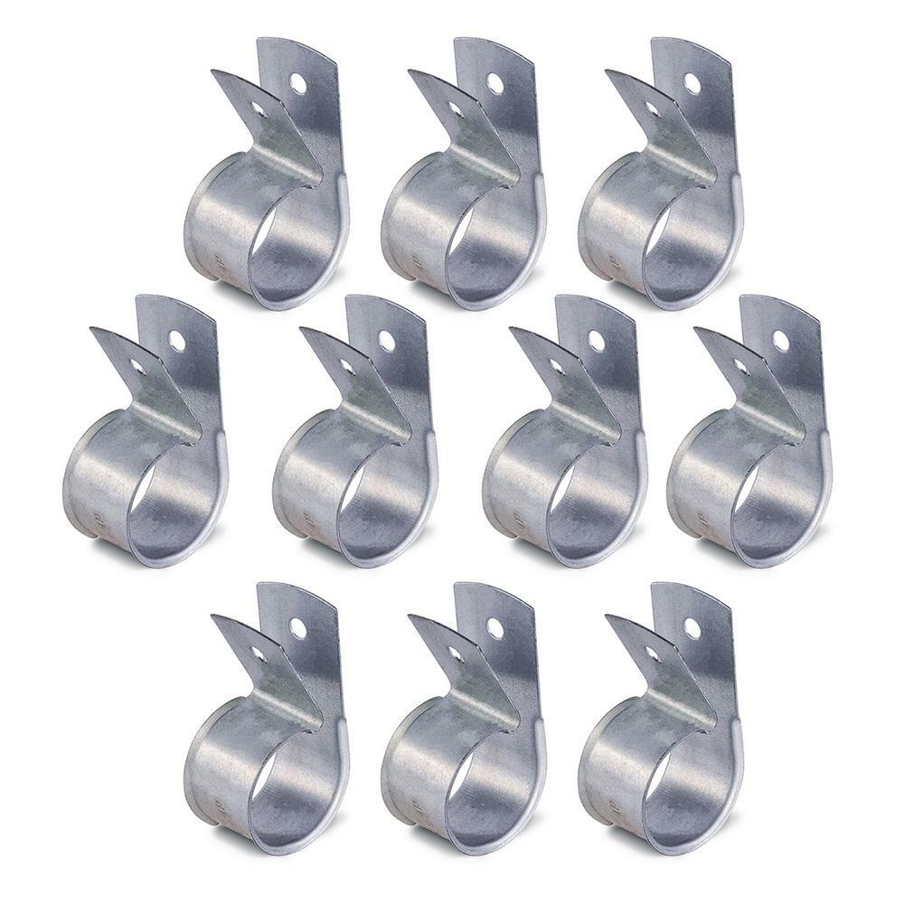 Highcraft CPVC Wrap-Around Pipe Strap, Galvanized Steel (10 Pack)