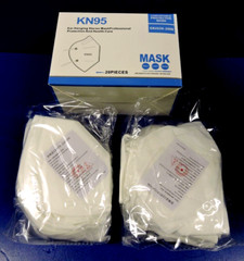 20 Pcs KN95 Face Mask Respirator Mouth Nose Cover 95% Protective 5-Layer / WHITE