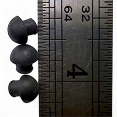Rubber Push-in Mushroom Bumpers 11/32″ Diam – Fits 3/16″ Hole
