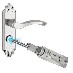 SS001 pro Stainless Steel Key Decoder 2 In 1 Precision Hook & Pick Set Lock