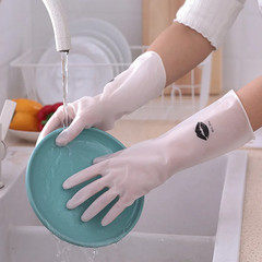 10 Pairs of Pvc Cleaning Gloves Waterproof Wear-Resistant Non-Slip Latex Materia