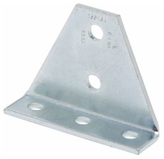 B-Line B533ZN, Strut Angle Fitting, B533 Zn 90D Angl Fitting, 1 PC