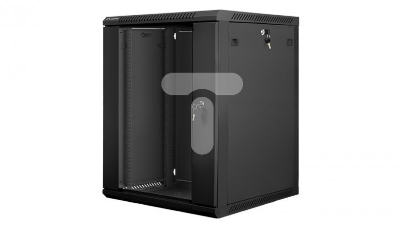 Szafka serwerowa wisząca 19” 15U 600×600 czarna LANBERG /do zmontowan