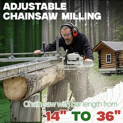 Portable Chainsaw Mill 14″-36″ Guide Bar Aluminum Steel Planking Lumber