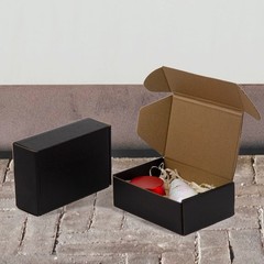 Sodissa 6x4x2 Inches Shipping Boxes Pack of 25, 6 x 4 x 2 inch, Black