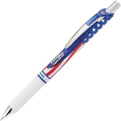 Pentel EnerGel RTX 0.7 STARS STRIPES 3 BLACK LIQUID GEL PEN SEMPER FI MARINE👍3