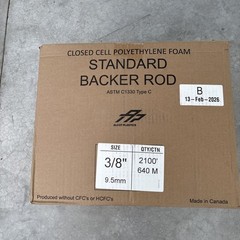 3/8 in. x 2100 ft. Closed Cell Backer Rod