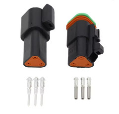 2 3 4 6 8 12 Pin Deutsch DT Black Series Waterproof Electrical Connector KIT