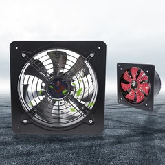 12″ 16″ Axial Exhaust Fan Ventilation Extractor Fan Wall-Mounted Square Blower