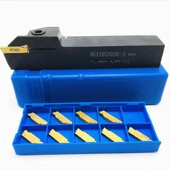 3/4″ MGEHR2020-3 Lathe Grooving Holder with 10pcs MGMN300-M Carbide Inserts 3mm