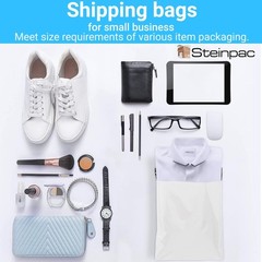 Steinpac Large Poly Mailers 19X24 50 Pack Self-Sealing Package Envelopes Strong