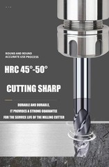 8pcs 2-12mm CNC Square Nose End Mills,Carbide Tungsten Steel 4 Fultes Milling