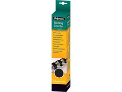Fellowes Plastic Binding Comb 3/8″ Black, 100Pack 100 Count (Pack of 1), Black