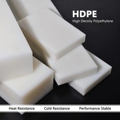 HDPE Block WhitePE Polyethylene Rectangular Solid Plastic Tapping（2″ x 12″ x 3″）