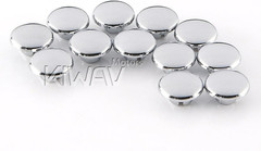 Motorcycle Round Bolt Cap Screw Cover Plug Chrome For 6mm Thread Allen Head Bolt