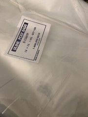 10 – 2000 Uline 12×15″ Clear Plastic Apparel/Goods Poly Bag 1Mil – 2″ Flap Lock